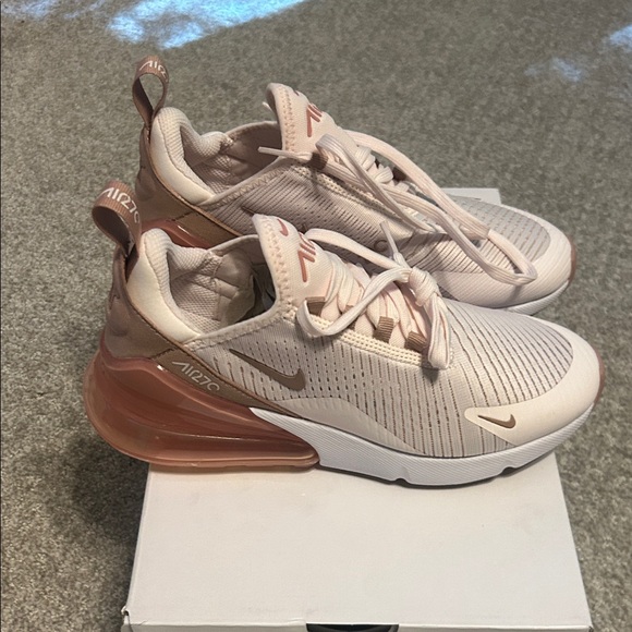 Nike Shoes - Nike Kids Air Max 270 Light Pink Sneakers